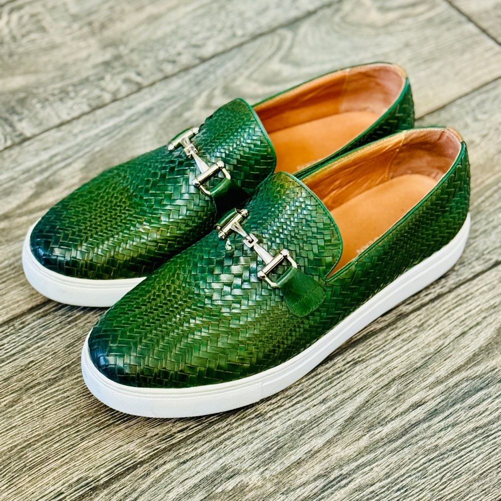 Marc Nolan Boardwalk Bit Green Loafer Sneakers / Loafers - Picture 3 of 9